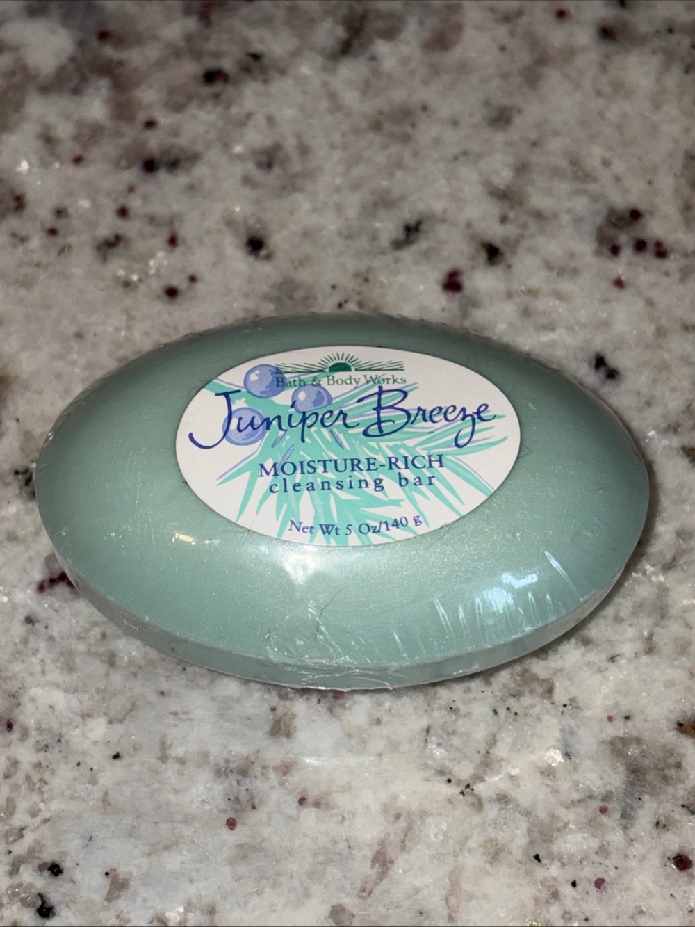 VINTAGE Bath & Body Works Juniper Breeze Moisturizing Cleansing Bar 5oz NEW